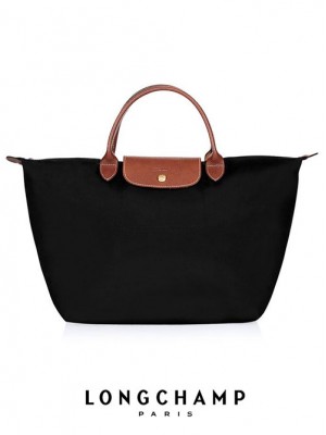 LC040*LONGCHAMP LE PLIAGE MEDIUM HANDBAG 1623089 (BLACK) *SUPER SALE